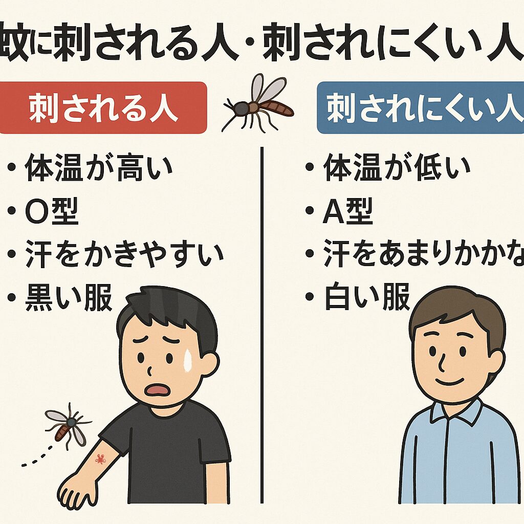 日本人の平均では、ひと夏で約20回 蚊に刺されるといわれます。 これはあくまで「平均値」であり、個人差はかなり大きいのが現実です。アウトドアが多い人や、蚊に好かれる体質の人はひと夏50回以上刺されることもあります。釣太郎