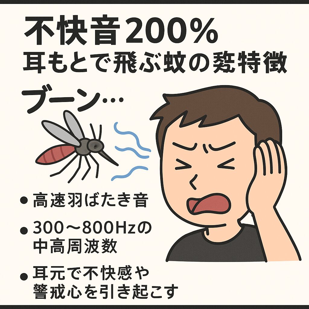 耳元で飛ぶ蚊の音の正体とは？刺される前の嫌なブーン音の理由。釣太郎