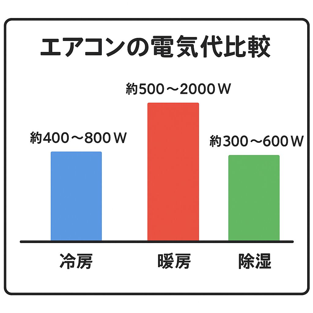 冷房・暖房・除湿の電力消費量を徹底比較し、最も経費がかかる使い方や節約のコツを紹介。釣太郎