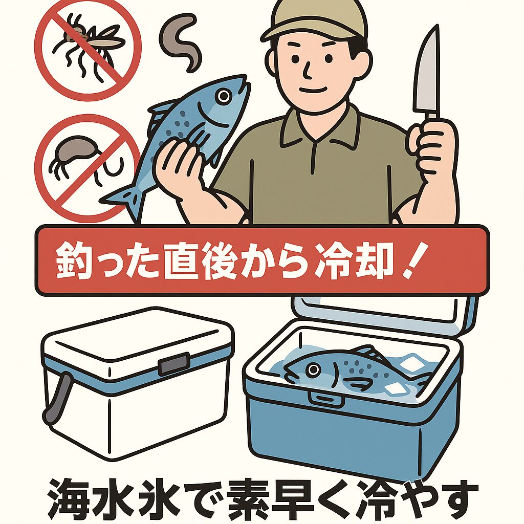 【釣り人必見】アニサキスやビブリオを防ぐ冷却術とは?釣った魚を“安全に美味しく”持ち帰る技術。釣太郎