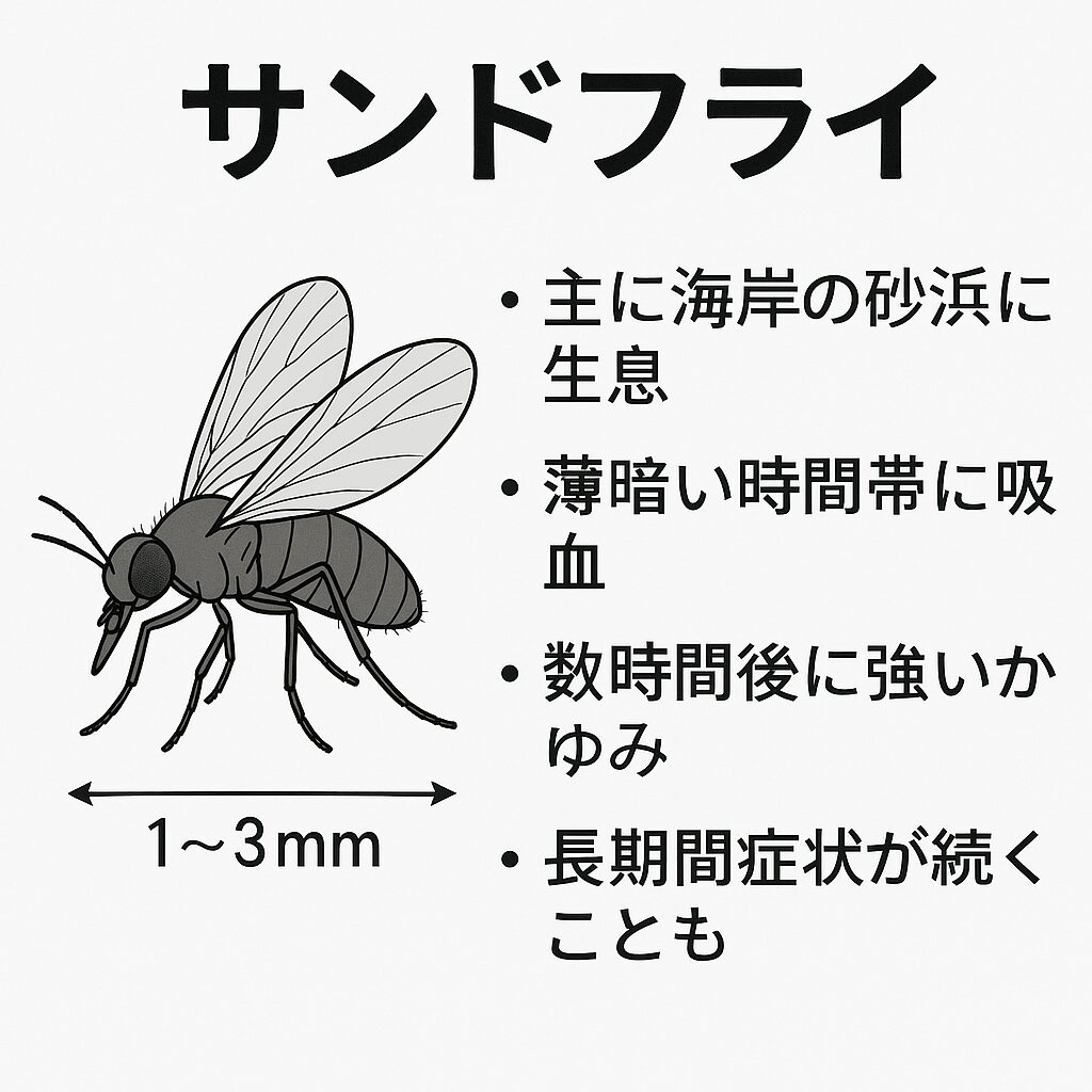 サンドフライは日本ではまだ知名度が低いものの、釣り・海水浴・海外ビーチリゾート では侮れない存在。釣太郎