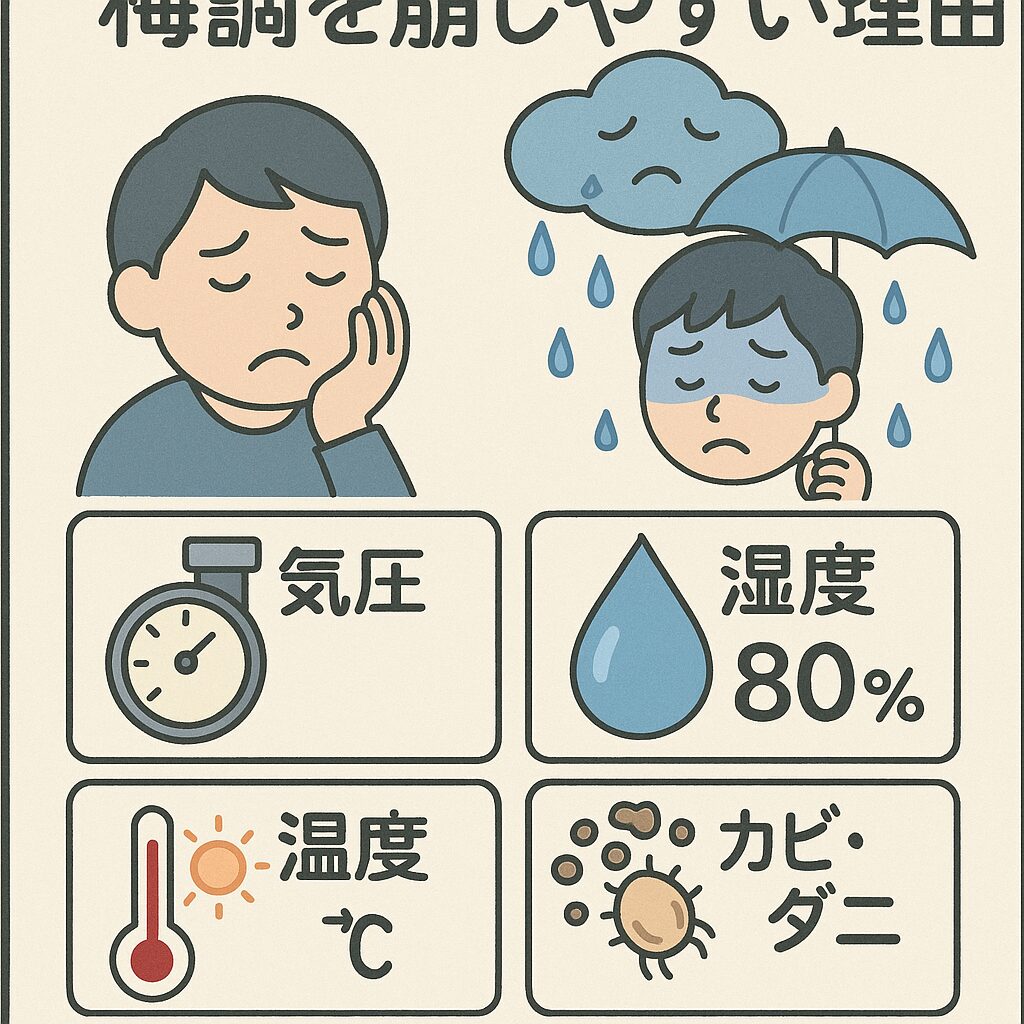 梅雨時期に体調を崩しやすい理由とは？知らずに悪化させてしまう原因と対策を徹底解説！釣太郎