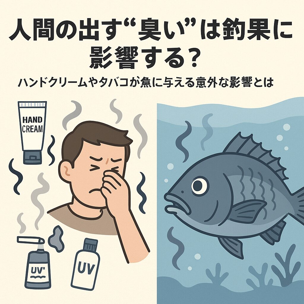 人間の出す“臭い”は釣果に影響する？ ～ハンドクリームやタバコが魚に与える意外な影響解説。釣太郎