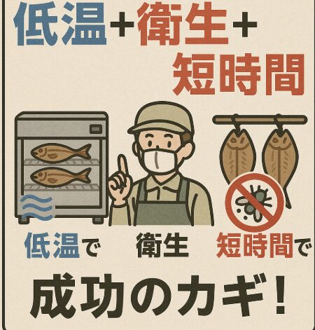 夏場の干物づくりは「低温＋衛生＋短時間」が成功のカギ！釣太郎