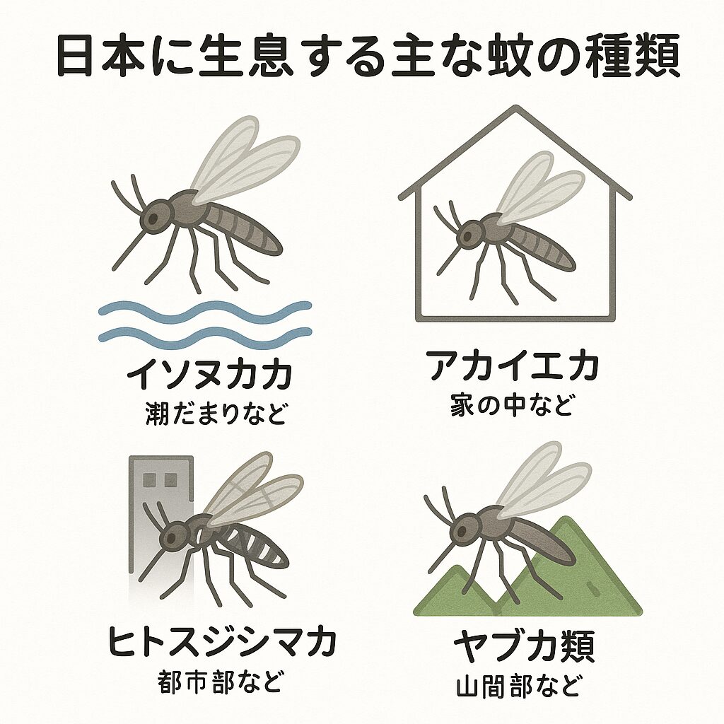 蚊は日本国内に約100種類ある。釣太郎