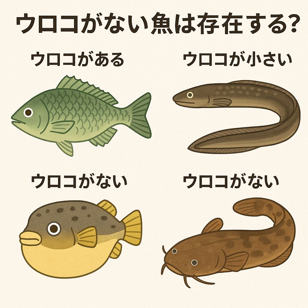 「鱗がない魚」＝いないわけではない！見えにくいだけのケースも多い。釣太郎