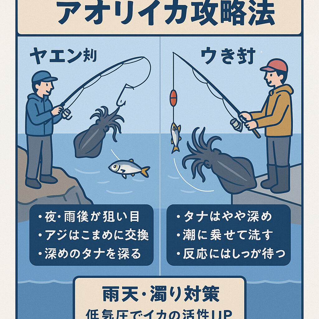南紀の6月後半・アオリイカ攻略法！ヤエン釣り＆ウキ釣りで梅雨の爆釣を狙おう！釣太郎