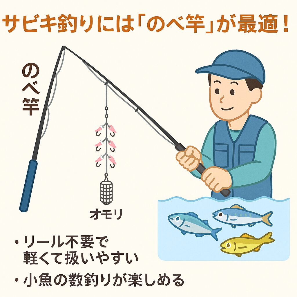 【初心者必見】サビキ釣りには「のべ竿」が最適！リール不要で小魚の数釣りが楽しくなる！釣太郎