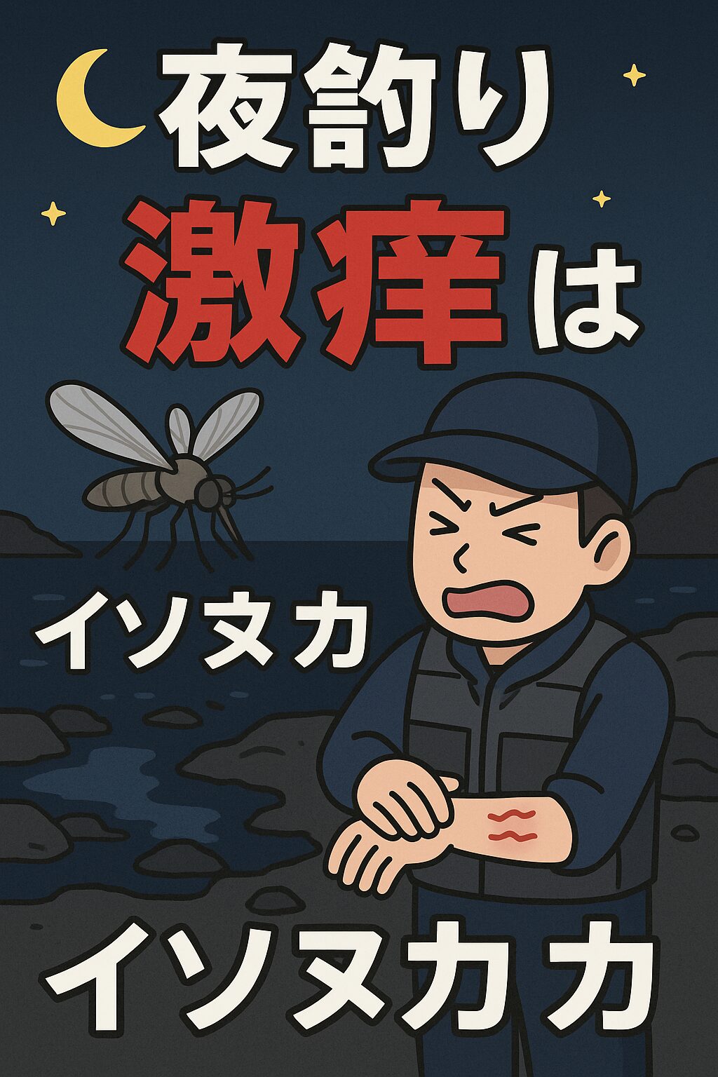 夜釣りの「激痒」はイソヌカカが原因かも？釣太郎