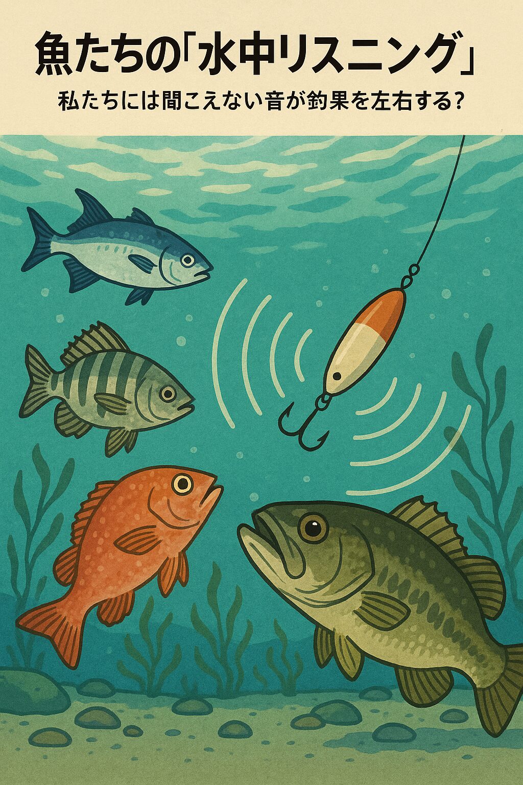 魚たちの「水中リスニング」:私たちには聞こえない音が釣果を左右する。釣太郎