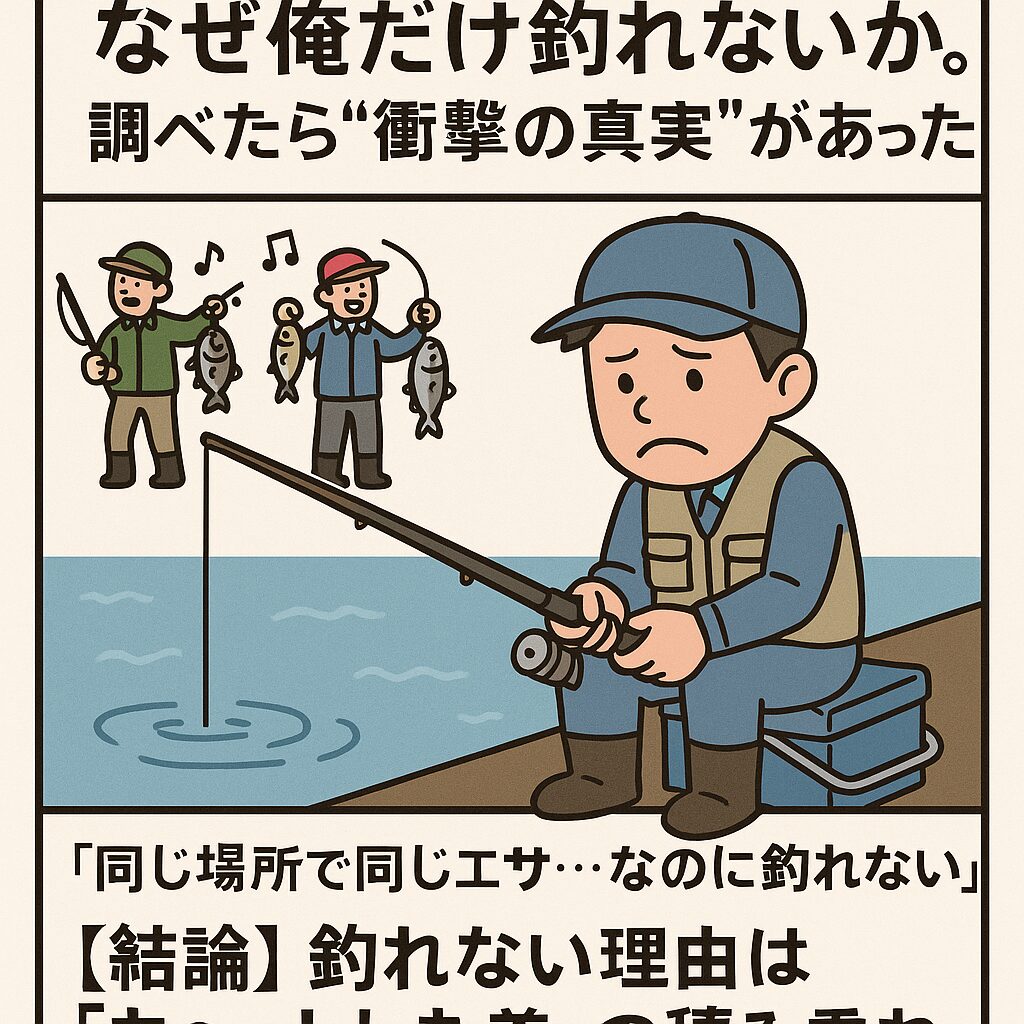 なぜ俺だけ釣れないのか。調べたら“衝撃の真実”があった。 「同じ場所で同じエサ…なのに釣れない」釣太郎