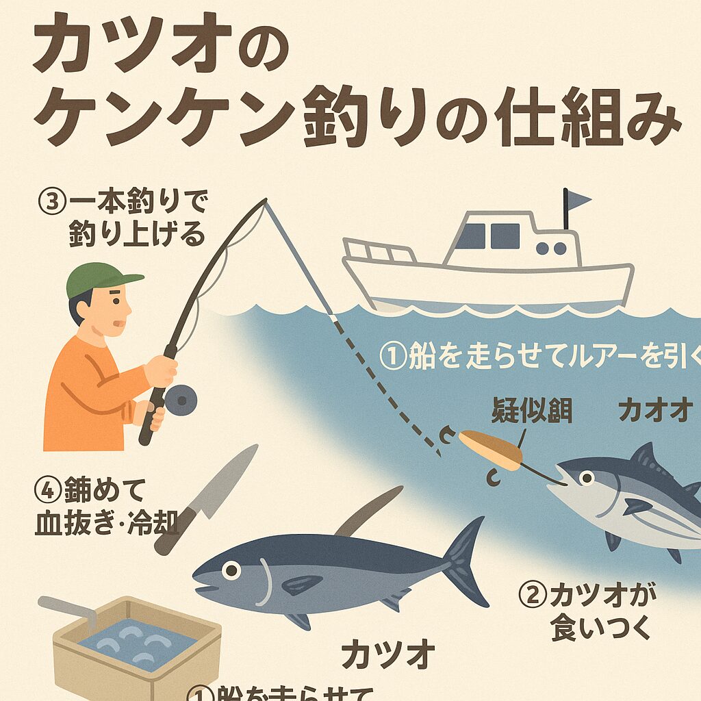 紀州伝統のカツオ釣り「ケンケン釣り」の仕組みとは？一尾一尾を極上に仕上げる職人技！釣太郎
