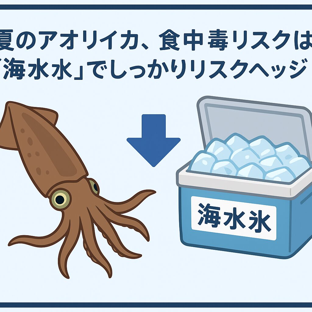 夏のアオリイカ、食中毒リスクは「海水氷」でしっかりリスクヘッジ!釣太郎