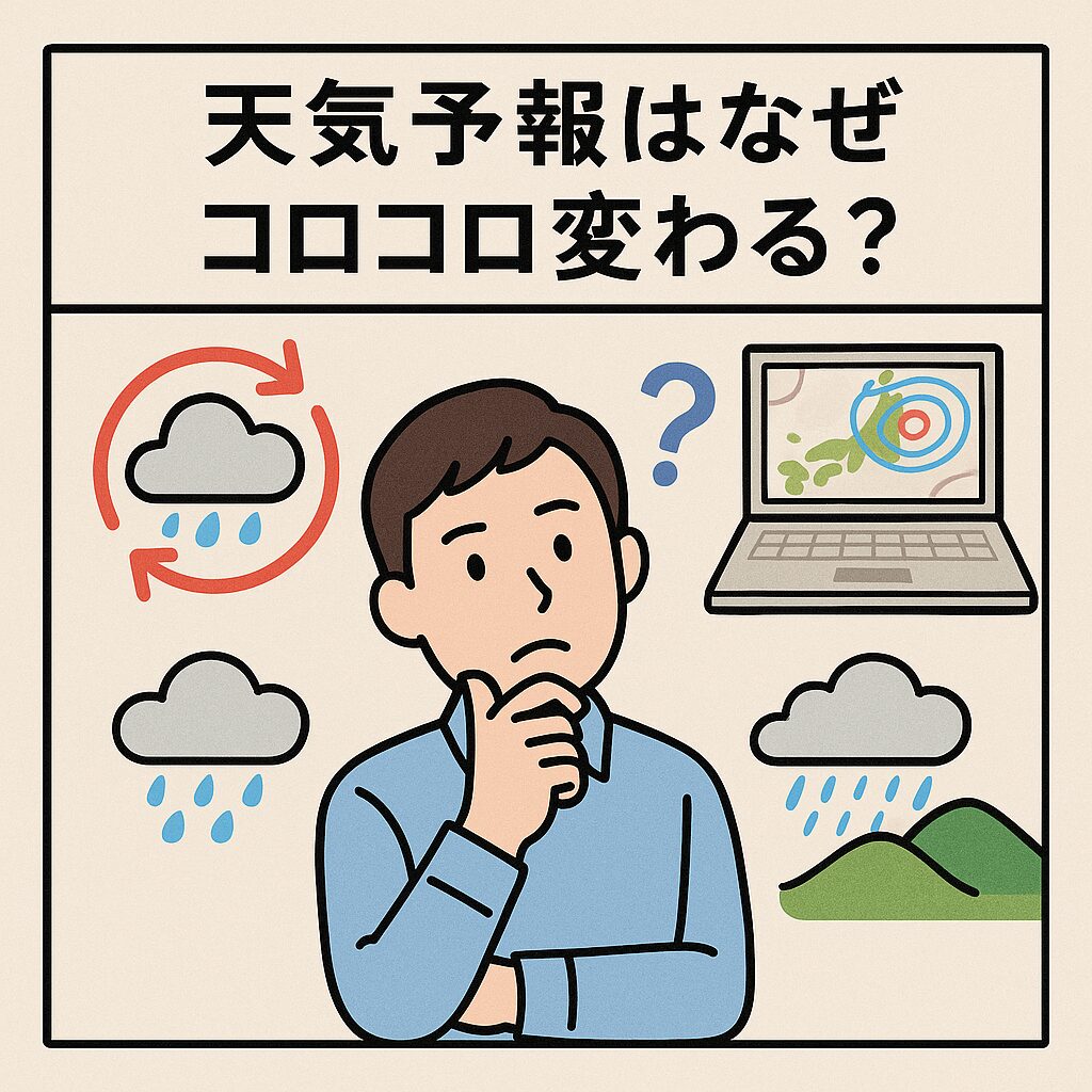天気予報はなぜコロコロ変わる?その理由を気象のプロが徹底解説!釣太郎