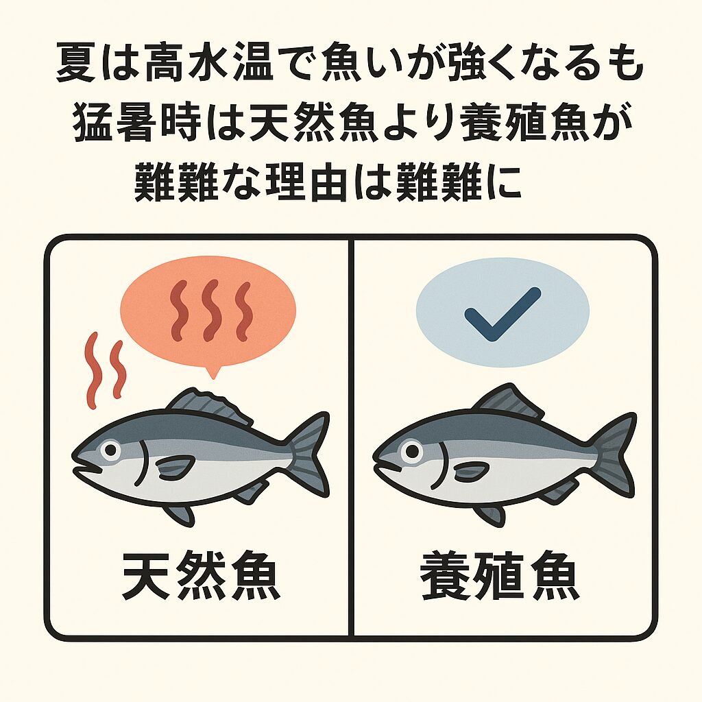 【夏の魚選びに迷ったら？】猛暑時は天然魚より養殖魚が無難な理由を徹底解説！釣太郎