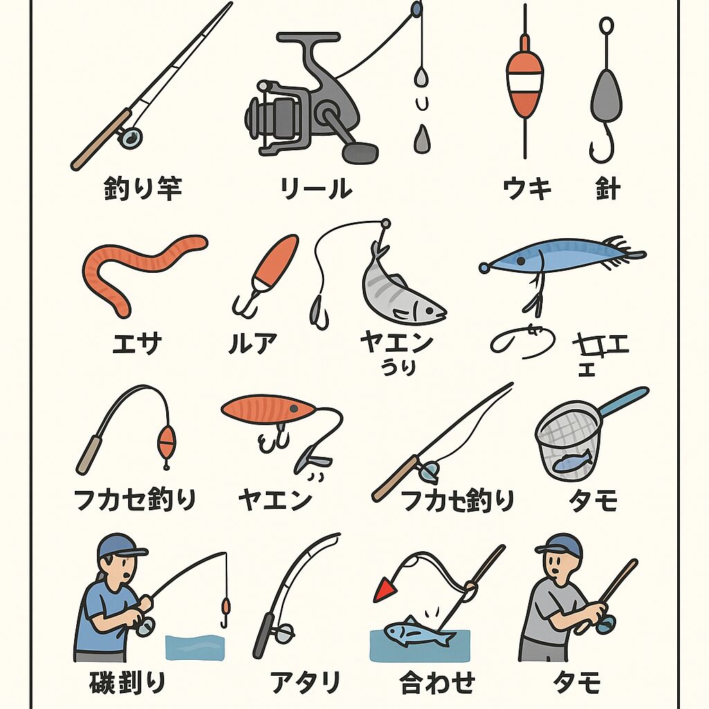 釣り用語辞典：初心者が覚えたい基本用語20選。釣太郎