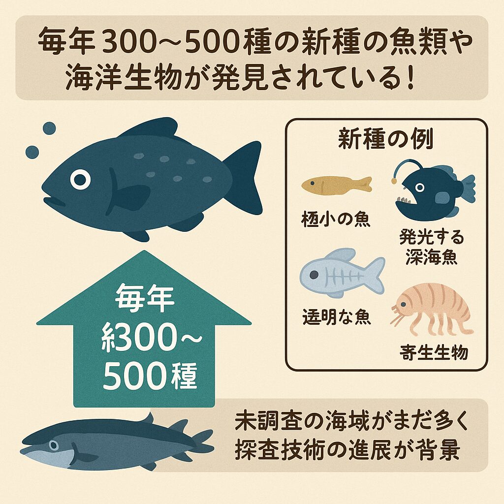 【毎年300種以上の新種が発見されている！？】海にまだいる未知の魚たち。釣太郎
