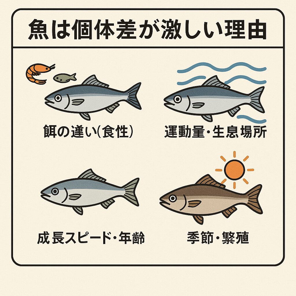 魚には“当たり外れ”がある？——個体差が激しい理由を徹底解説！釣太郎