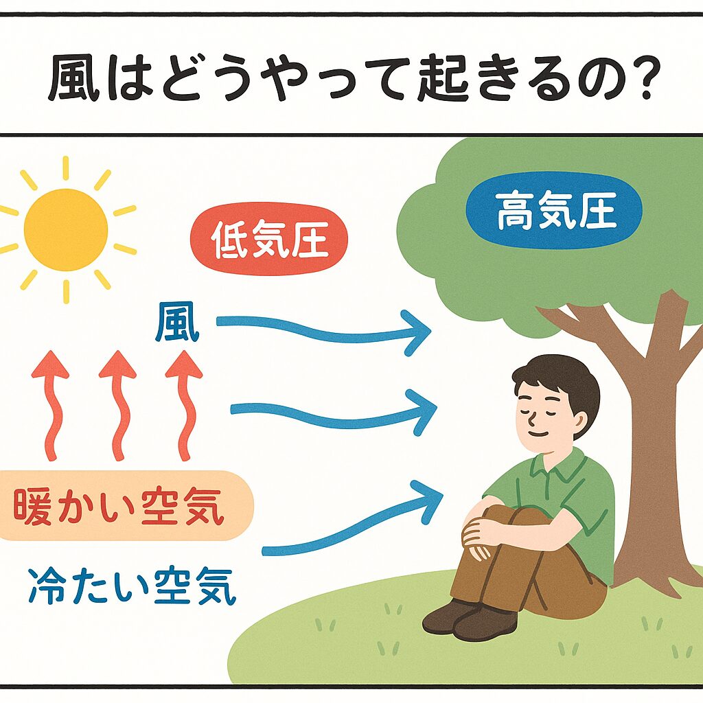 風はどうやって起きるの？日陰で風を感じる仕組みと、吹かない理由をわかりやすく解説。釣太郎