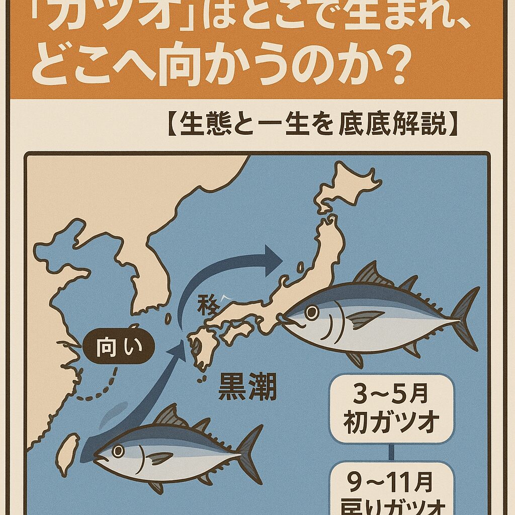 カツオの「生まれ故郷」は、日本の遥か南、西部太平洋の熱帯海域。釣太郎