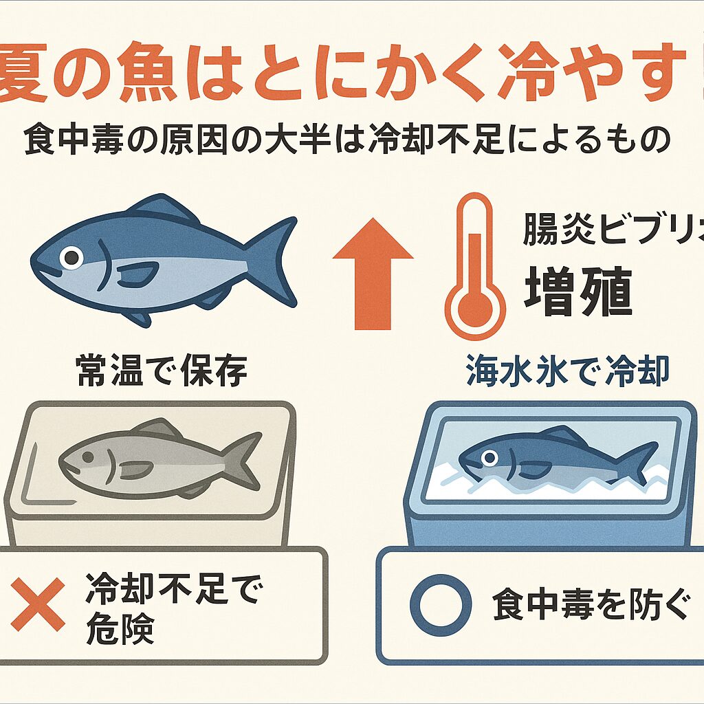 夏の魚は“冷やし方”が命!食中毒の原因はほとんどが冷却不足だった。釣太郎