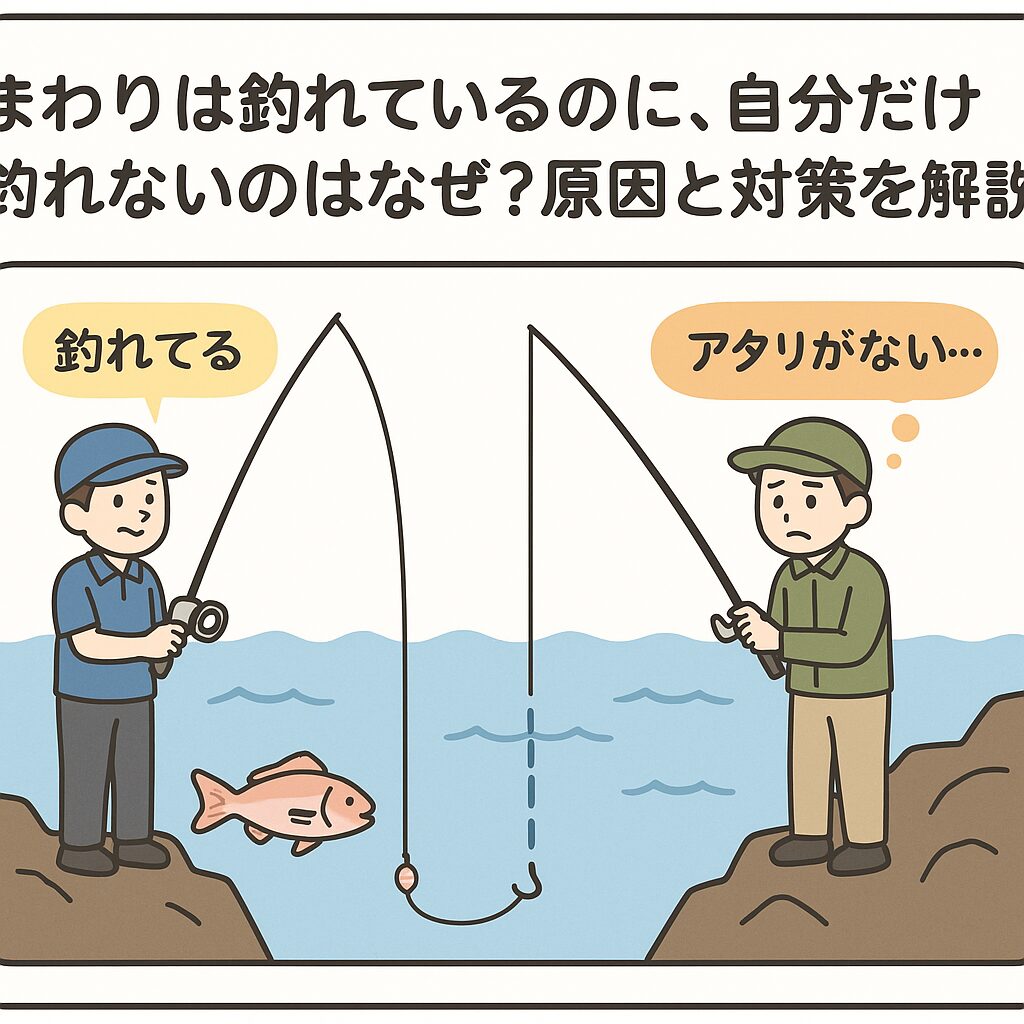 まわりの人は釣っているのに、自分だけがあたりがない。なぜ？釣太郎解説