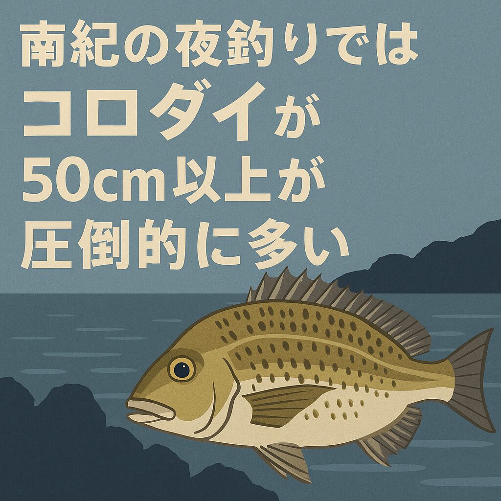 南紀の夜は“別格”。50cm超コロダイを狙うなら今！釣太郎