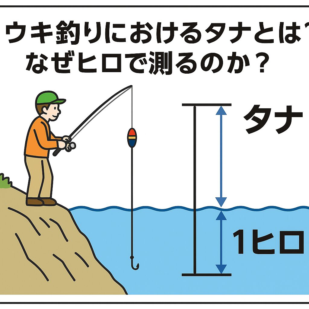 【初心者向け】ウキ釣りの「タナ」とは？「ヒロ」で測る理由もわかりやすく解説！釣太郎