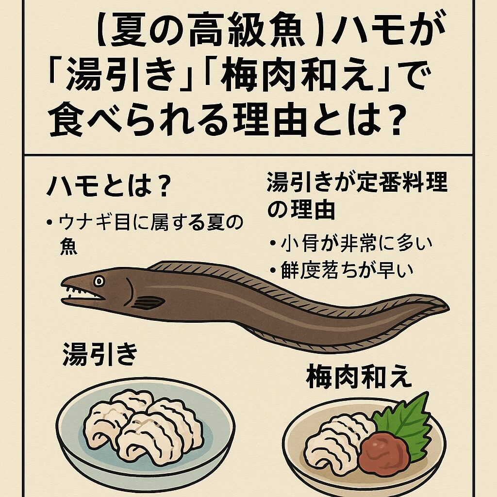 ハモとは?|ウナギ目の夏魚。釣太郎