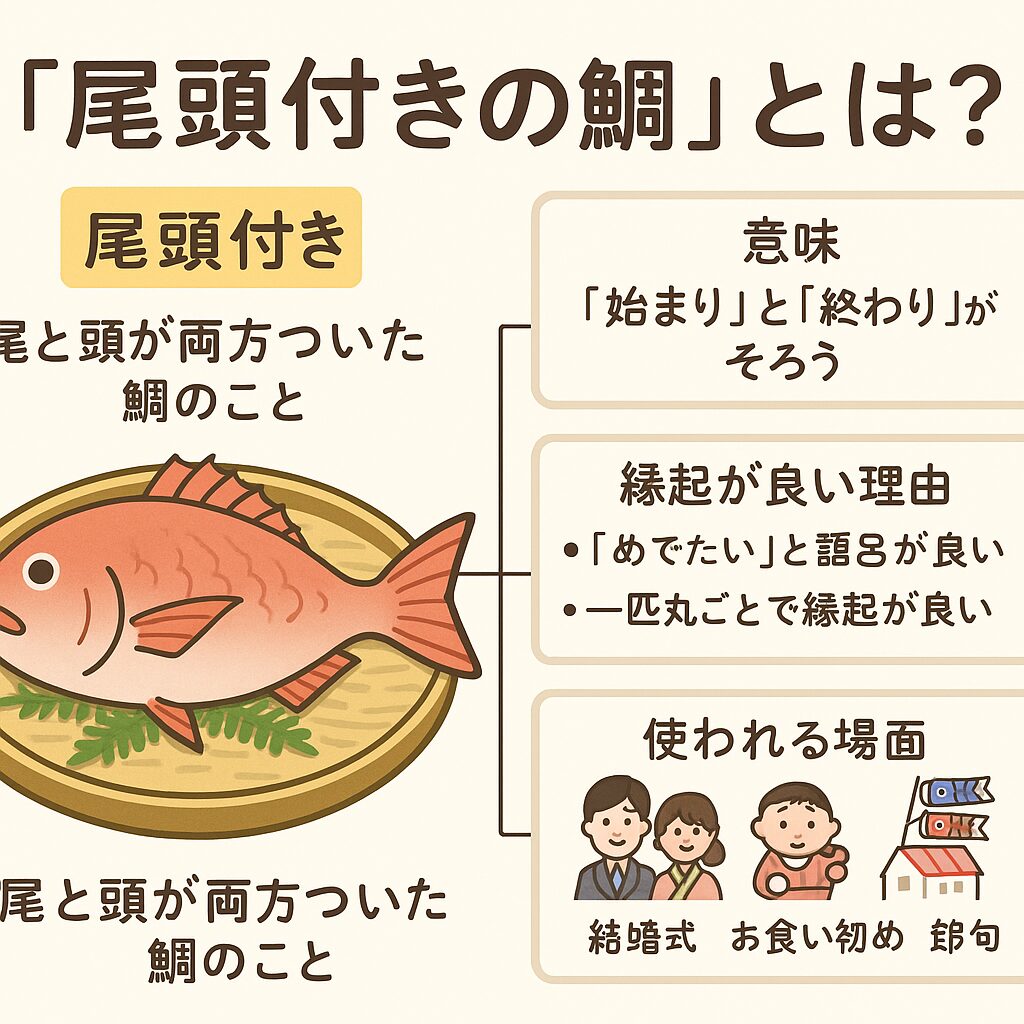 【豆知識】「尾頭付きの鯛」とは?意味・由来・なぜお祝いに使われるのか徹底解説!釣太郎