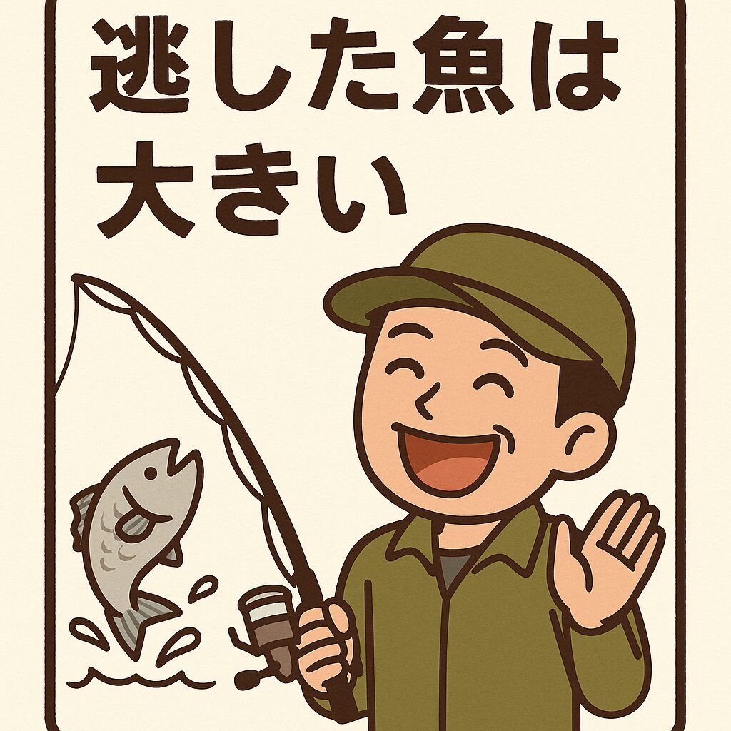 【釣り人も日常でも共感】「逃した魚は大きい」の本当の意味とは？釣太郎