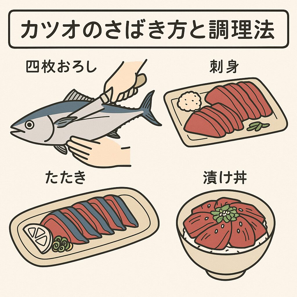 カツオのさばき方とおすすめ調理法。釣太郎
