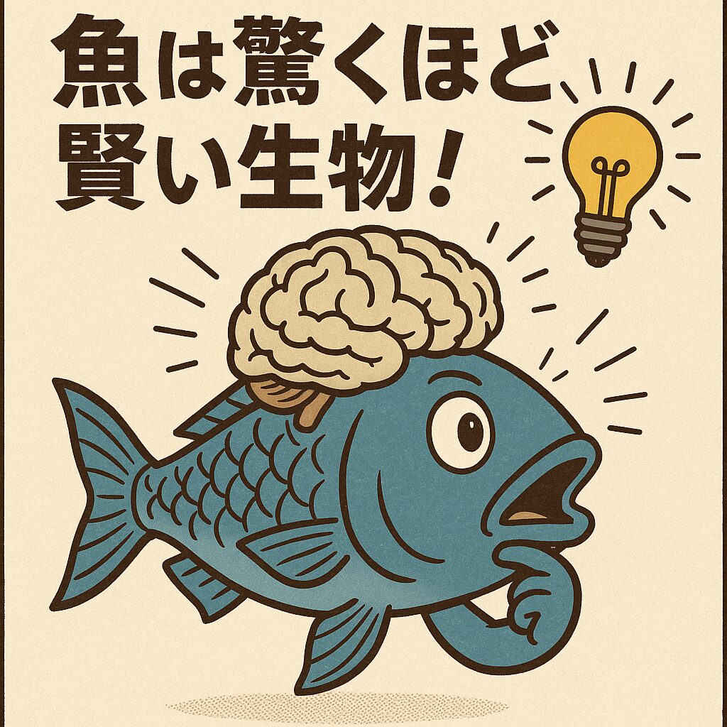 魚は人間が考えているより賢い生物。釣太郎