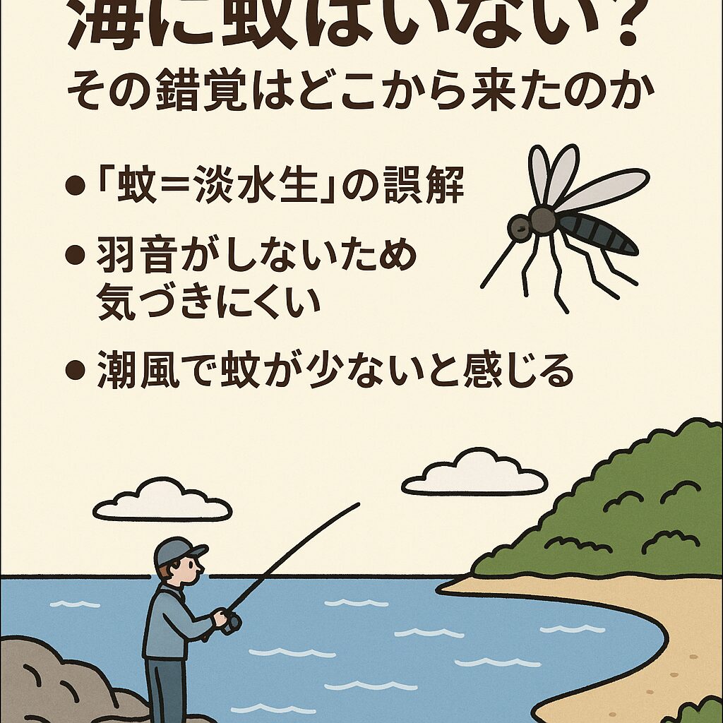 「海に蚊はいない」は危険な思い込み。釣太郎
