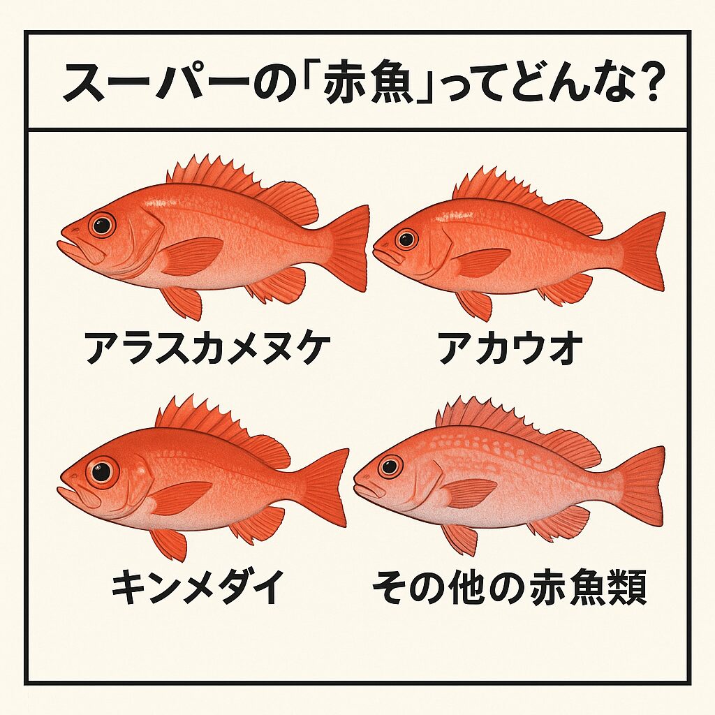 スーパーでよく使われる「赤魚」の代表例。釣太郎
