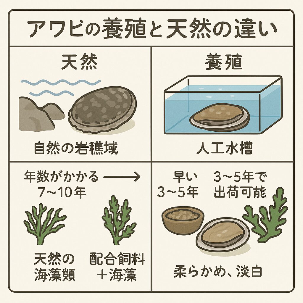 養殖アワビと天然アワビの最大の違い。釣太郎