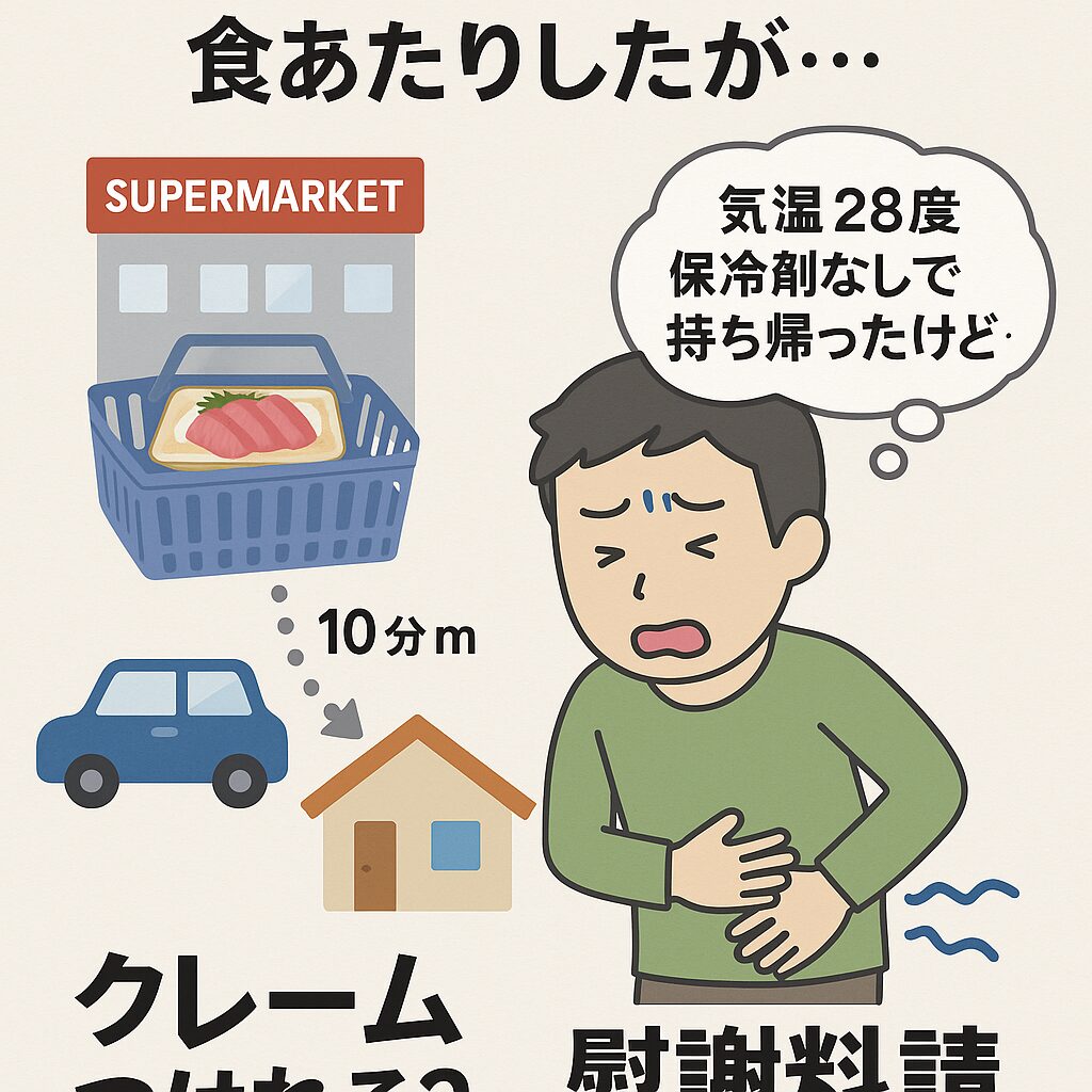 スーパーで買った刺身で食あたり…でもクレームは通る？ 保冷剤なし・気温28度・10分の帰路の“盲点”とは？釣太郎