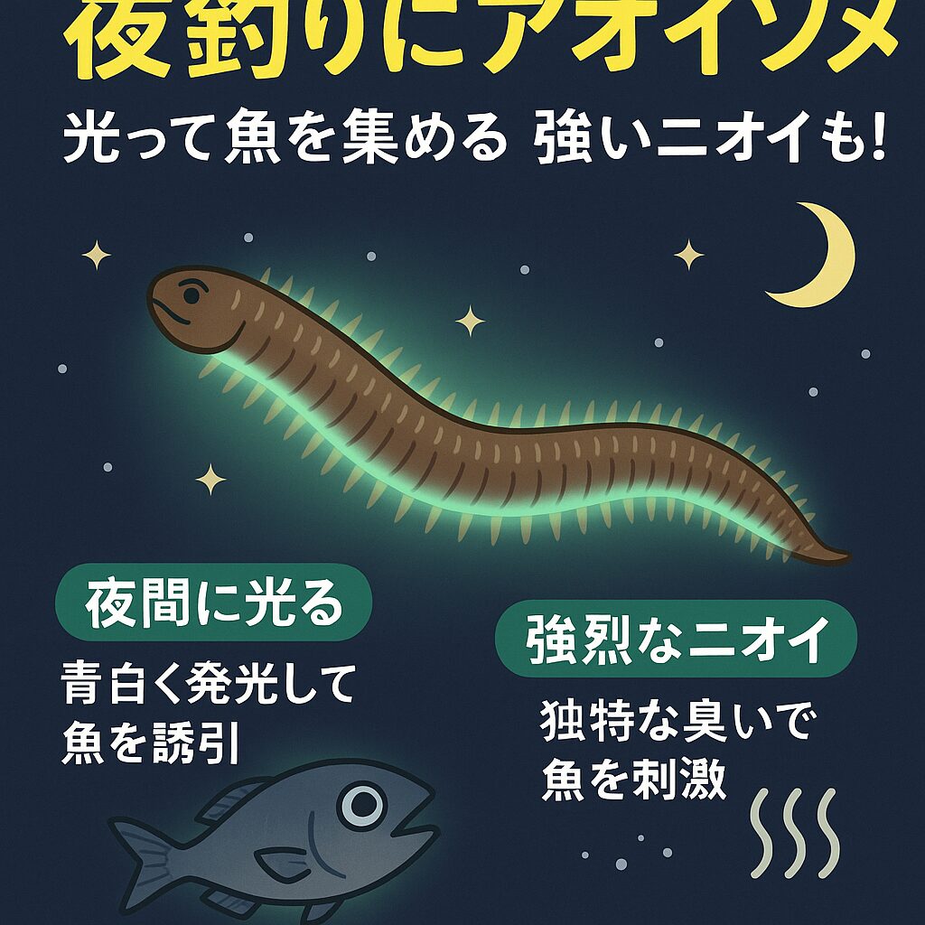 青イソメが夜釣りで支持される理由。釣太郎