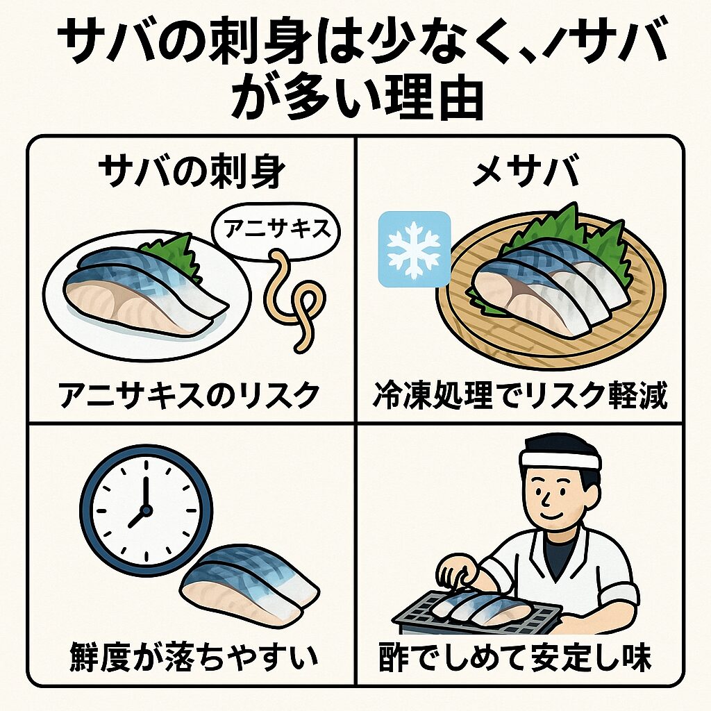 厚生労働省の食品衛生基準では、生食用サバはアニサキス対策として冷凍処理が推奨されています。釣太郎