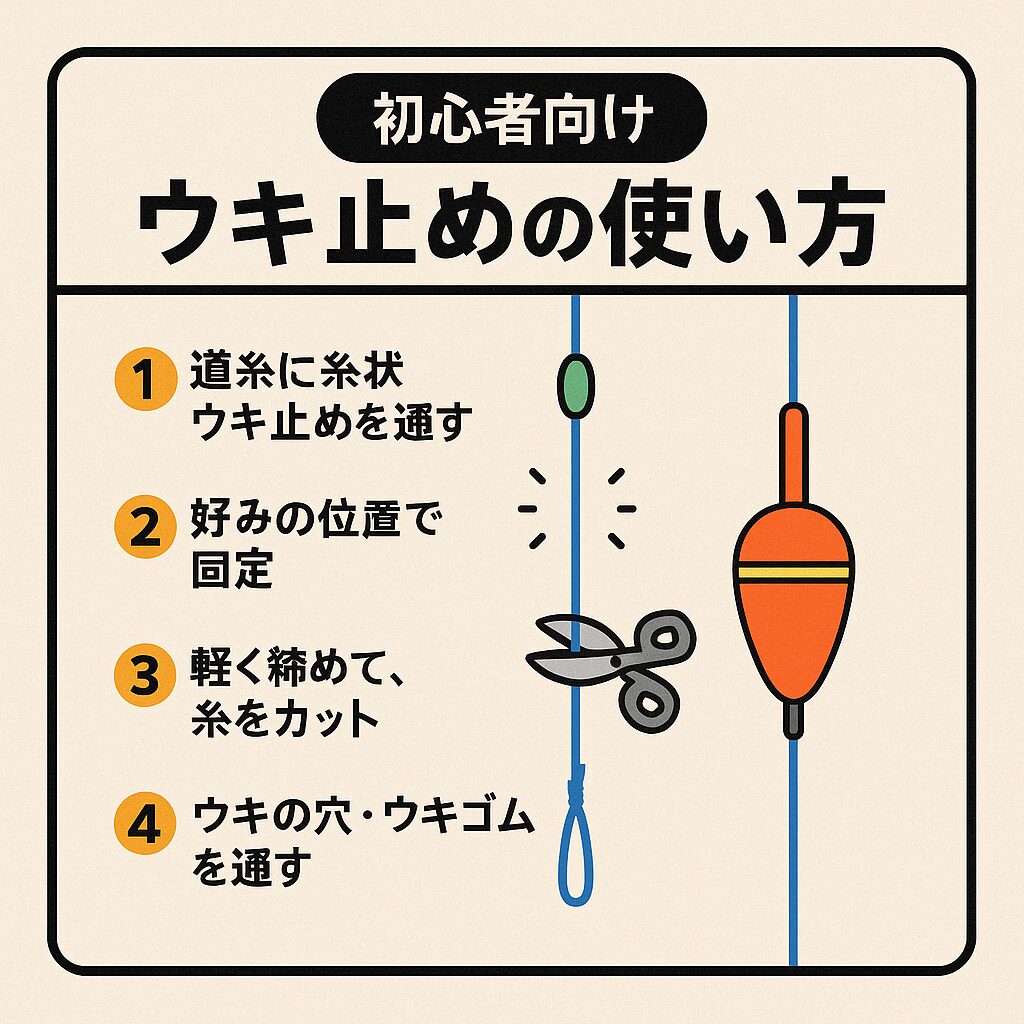 ウキ釣りに欠かせない「ウキ止め」って、どう使うの?
仕組みやコツがよくわからない…という初心者の方も多いはず。
本記事では、ウキ止めの基本的な使い方から、よくある失敗例とその対策まで、わかりやすく解説します。
仕掛け作りで迷っている方は、ぜひ参考にしてください。
✅ ウキ止めとは?仕掛けの中での役割
ウキ止めとは、「ウキが上下に動く範囲を制限するための小さなストッパー」です。
● 主な役割
・ウキが仕掛けの中で一定の位置で止まるようにする
・タナ(魚の泳層)を正確にコントロールできる
・ウキ釣りの精度を高める重要パーツ
特に、遊動ウキ仕掛けではウキ止めがなければ、ウキが糸のどこまでも動いてしまい、タナ取りが不可能になります。
✅ ウキ止めの基本的な使い方
① ウキ止め糸(糸タイプ)を使う場合
道糸に糸状ウキ止めを通す
→ 購入時についているプラスチック棒に通して滑らせるのが一般的。
好みの位置で固定
→ 止めたい位置(=設定したいタナの深さ)に合わせてスライド。
軽く締めて、糸をカット
→ しっかり締めた後、長すぎる余り糸はカットします。
ウキの穴・ウキゴムを通す
→ ウキ止めより下にウキを通せば、指定の深さで止まります。
② ゴム製ウキ止めを使う場合
付属の糸に道糸を通す
→ 道糸を輪に通し、ウキ止めゴムを移動させる。
移動後、位置を調整
→ ウキ止めをスライドして、狙うタナの位置にセット。
締め具合に注意
→ きつすぎず、ゆるすぎず。適度に調整します。
✅ ウキ止めのコツと注意点
● すべりやすいときは?
→ ウキ止めが緩くて動いてしまう場合は、2重にする、または別タイプに変更すると安定します。
● スプールに干渉する?
→ ウキ止めがリールに巻き込まれる場合は、小さめのものを選ぶか、PEライン用の細めのものを使いましょう。
● 飛距離が落ちる?
→ ウキ止めが引っかかって飛距離が出ないなら、ノットの形をスマートにすることで改善します。
✅ 初心者におすすめのウキ止め商品
糸タイプ(結びタイプ):調整しやすく、コスパ◎
ゴムタイプ(ビーズ付き):簡単装着でトラブルが少ない
蛍光タイプ:視認性が高く、夜釣りにも最適
→ 釣具店では「ウキ止めセット」も多数販売中!スタッフに相談するのもおすすめ。
✅ ウキ止めの調整で釣果アップ!
ウキ止めを正しく使えば、魚のいるタナにピンポイントで仕掛けを送り込めます。
逆に、タナがズレると全く釣れないことも。
だからこそ、**「ウキ止め調整=釣果アップのカギ」**とも言えるのです。
✅ よくある質問(Q&A)
Q:ウキ止めって毎回つけ直すの?
A:基本的には同じ仕掛けで繰り返し使えますが、摩耗やヨレがあれば交換しましょう。
Q:PEラインでも使える?
A:PEラインには**専用のウキ止め糸(細め)**を使うとトラブルが減ります。
✅ まとめ
ウキ止めは、ウキ釣りを成立させるために欠かせない「縁の下の力持ち」。
ほんの小さなパーツですが、正しく使うことで釣果が大きく変わります。
初心者の方も、ウキ止めの仕組みとコツをマスターして、ぜひウキ釣りの楽しさを味わってください!釣太郎