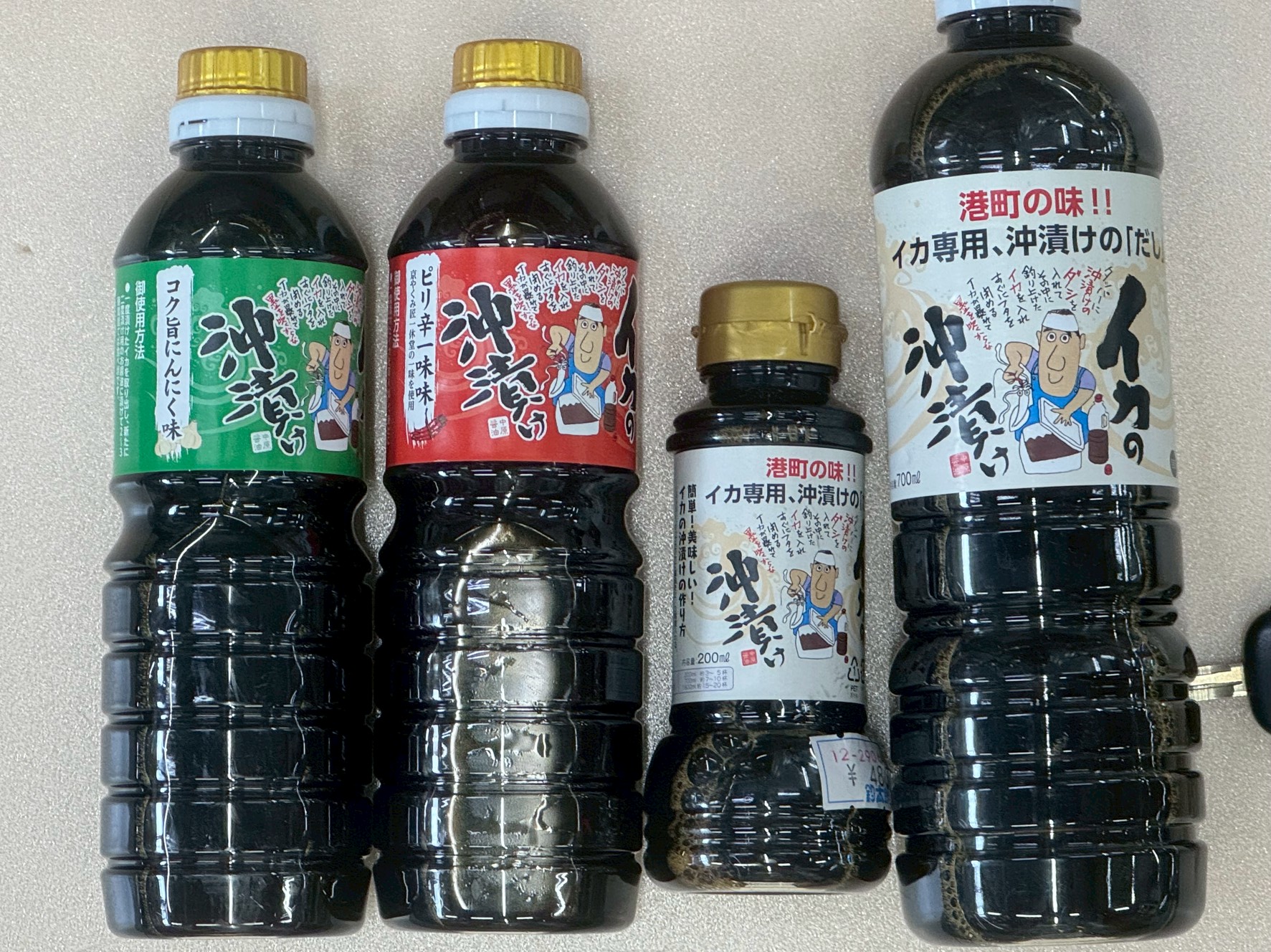 アイカイカ（ケンサキイカ）用イカの沖漬け、人気あります。釣太郎