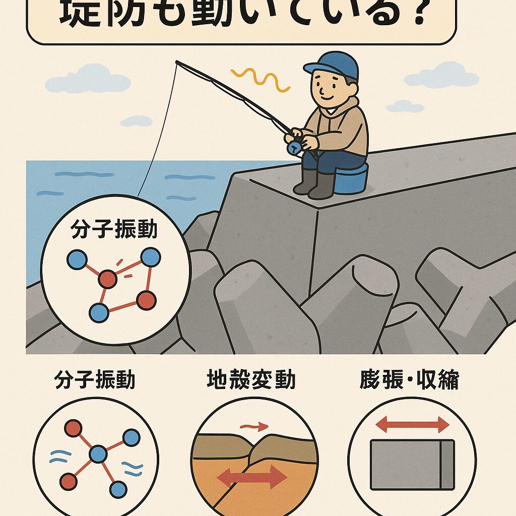 堤防も動いている？科学が証明する“見えない動き”。釣太郎