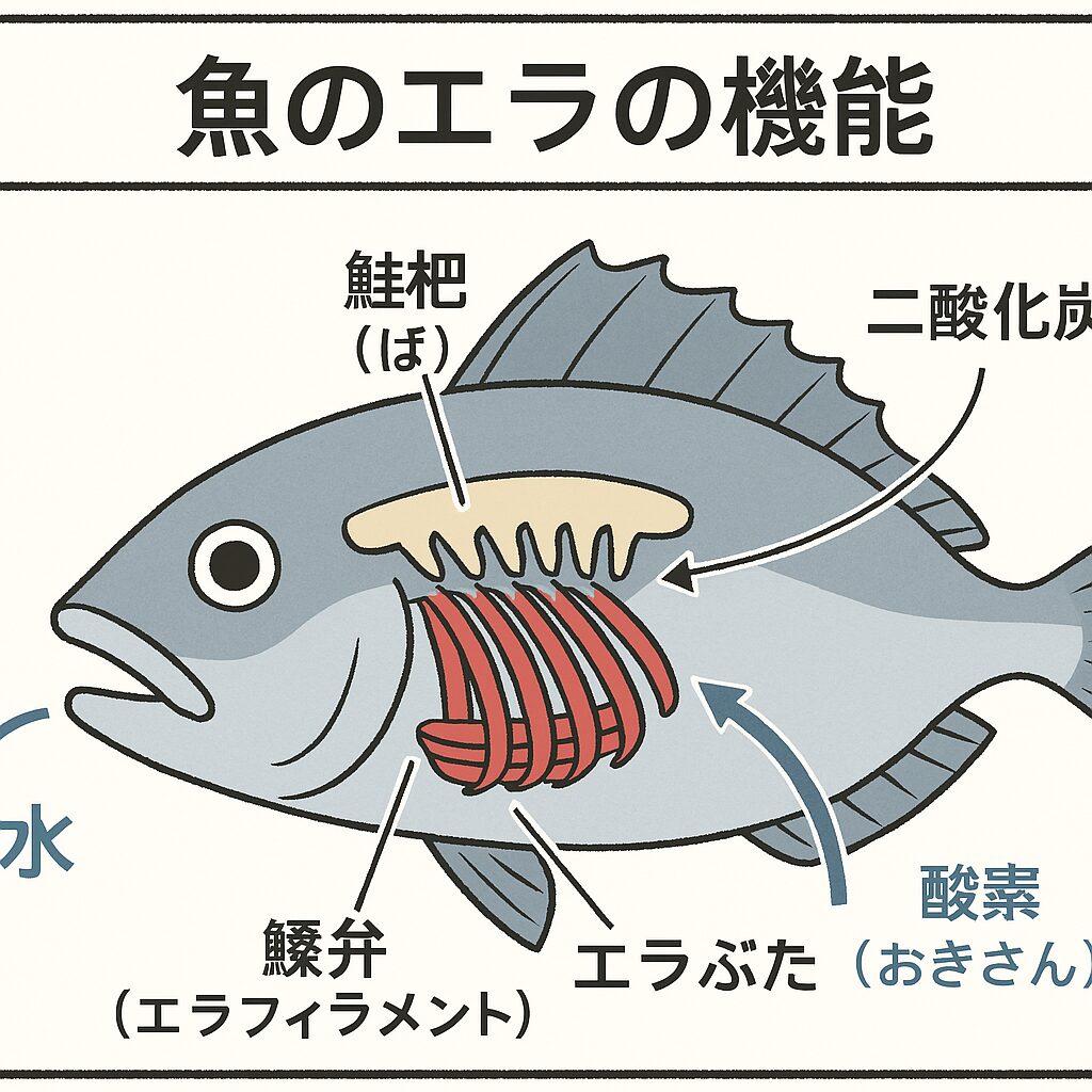 魚のエラ（鰓）とは？ 驚くべき機能と進化の秘密をわかりやすく解説！釣太郎
