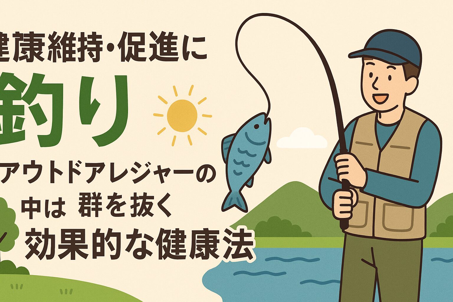 釣りは“最強の健康習慣”である。釣太郎