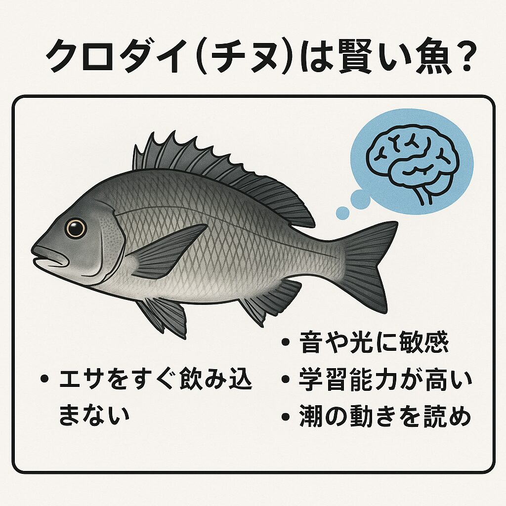黒鯛（チヌ）は魚界きっての賢者？釣り人を翻弄する知能と行動パターンをAIが徹底解説！釣太郎