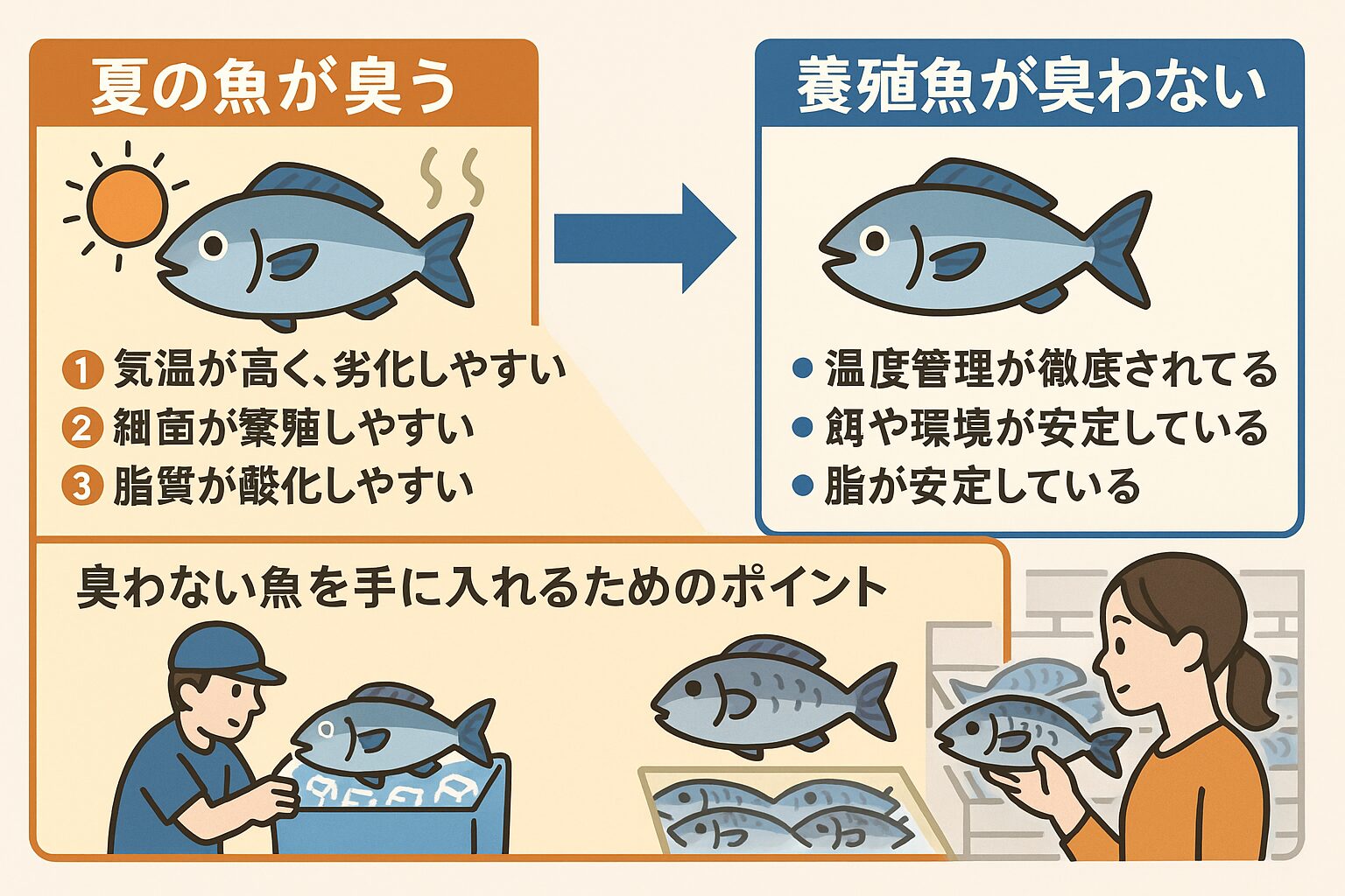 夏の魚の“臭い”は管理次第で防げる！釣太郎