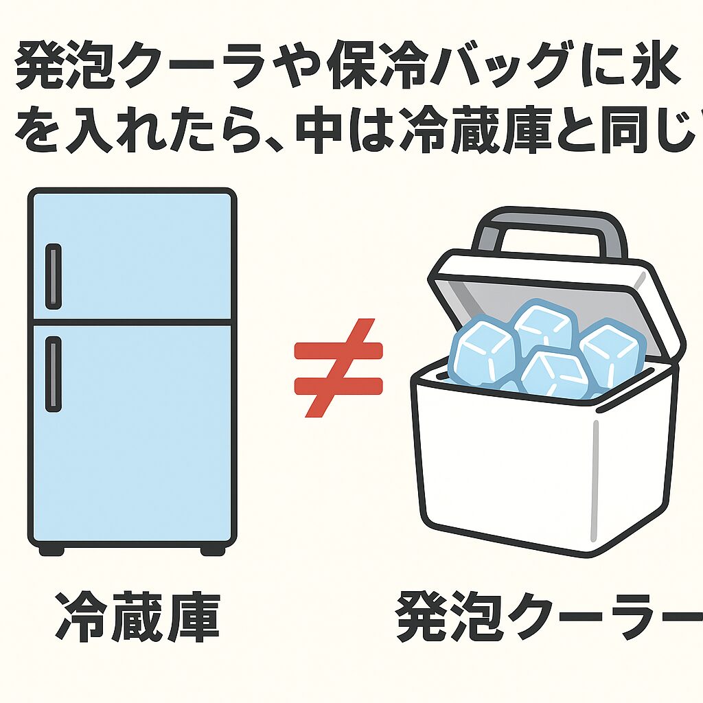 発泡クーラーは「一時的な冷蔵庫代わり」として活用しよう.釣太郎