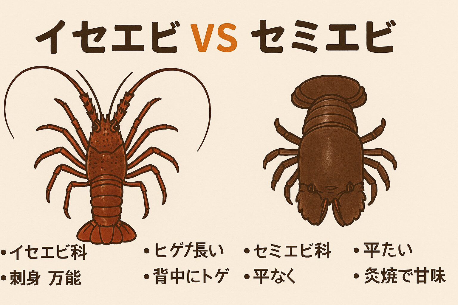 伊勢海老VSセミエビ】違い・味・価格を徹底比較！釣り人・食通必見の
