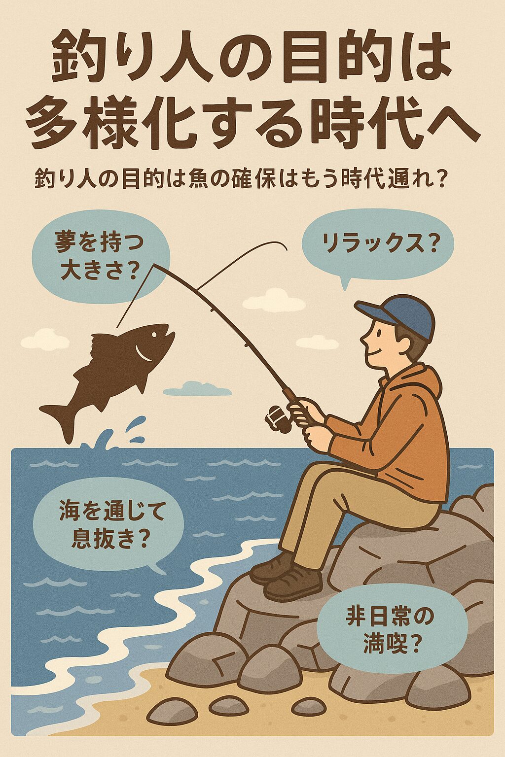 釣りの目的は他yスタ用の時代へ。魚だけ釣ればいい、は終焉に向かっている。釣太郎