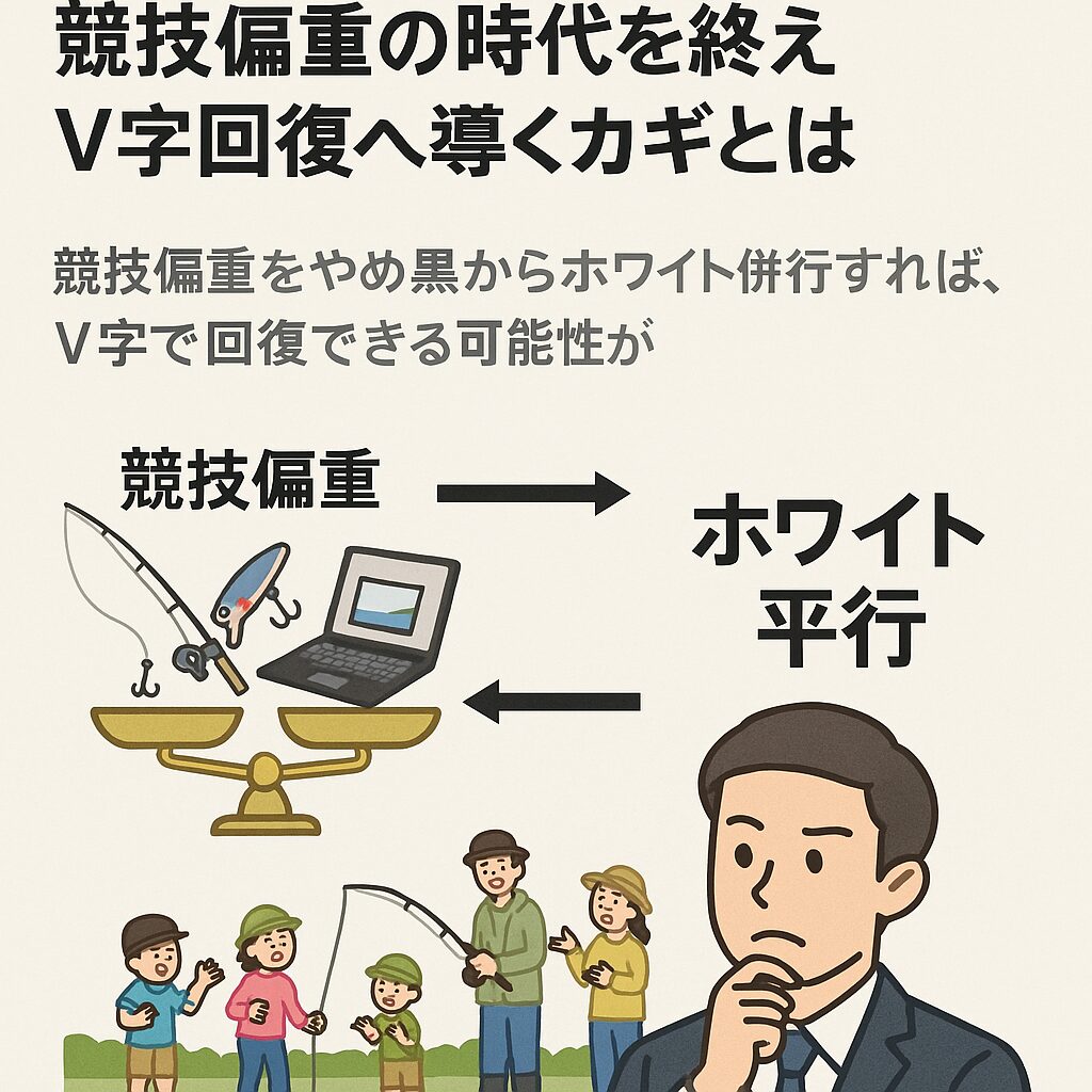【AIが分析】釣り業界は「モノからソフト」へ転換できるか?競技偏重の時代を終えV字回復へ導くカギとは。釣太郎